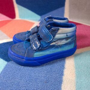 Vans Sk8-Mid Re-Issue V Discovery Shark Week Kids Size 10.5